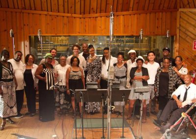 James Englund and Dave Letterman Gospel Choir Avatar Studios, New York City, USA.